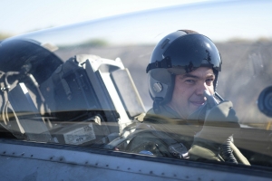 Τσίπρας - Μητσοτάκης <br> πιλότοι σε F 16 <br> (εικόνες)