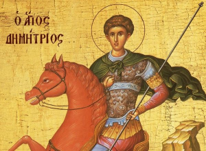 Άγιος Δημήτριος  Η ιστορία, το κόκκινο  άλογο και το μύρο