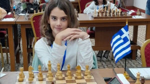 Η 11χρονη Ευαγγελία <br> Σίσκου παγκόσμια <br> πρωταθλήτρια στο σκάκι