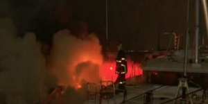 Πυρκαγιά σε <br> σκάφος στη <br> μαρίνα Αλίμου