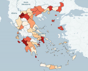 Ελλάδα Κορωνοιός <br> Το 45% των κρουσμάτων <br> στις ηλικίες 40 - 64!