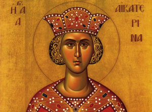 Αγία Αικατερίνη 'Ετρεξε  γάλα αντί για αίμα  στην καρατομησή της