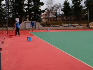 Πανέτοιμα τα <br> γήπεδα τένις <br> στο Νέο Βουτζά
