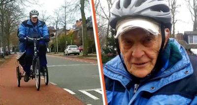 90χρονος ποδηλατεί κάθε <br> μέρα 17 χλμ για να δει <br> τη γυναίκα του με άνοια