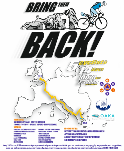 Ευρωπαικός ποδηλατικός <br> γύρος αλληλεγγύης Περνά <br> και από την Αθήνα