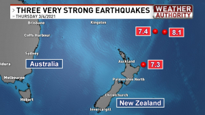 Νέος σεισμός <br> 8,1 ρίχτερ στη <br> Νέα Ζηλανδία