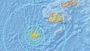Σεισμός 6,6 <br> ρίχτερ δυτικά <br> των νησιών Φίτζι