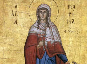 Αγία Μαρίνα Αρνήθηκε <br> γάμο με Έπαρχο και <br> την αποκεφάλισε