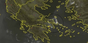 Η φωτιά στην Εύβοια <br> μπορεί να περάσει <br> και τα Ψαχνά (βίντεο)