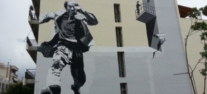 Το μεγαλύτερο <br> γκράφιτι για τον <br> Θανάση Βέγγο (εικόνα)