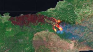 Κρανίου τόπος Κορινθία <br> και Δ. Αττική Σοκ από τη <br> δορυφορική εικόνα