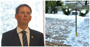 Ο Πρεσβευτής της <br> Νορβηγίας στην Αθήνα <br> καθάρισε με το φτυάρι
