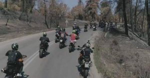 Πορεία από 1500 <br> μοτοσικλέτες στη <br> βόρειο Εύβοια