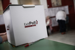 Μπροστά η Ν.Δ. με  36-40 % στο πρώτο  exit poll της ΕΡΤ