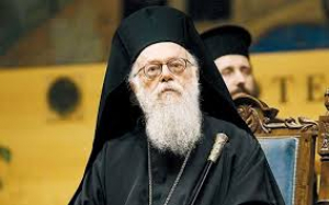 Οι προσευχές όλων <br> για τον Αρχιεπίσκοπο <br> Αλβανίας Αναστάσιο
