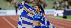 Η Κατερίνα Στεφανίδη <br> πρωταθλήτρια Ελλάδας <br> με φετινό ρεκόρ