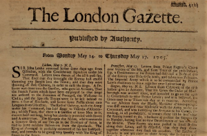 Σαν σήμερα το 1665 <br> κυκλοφόρησε η πρώτη <br> εφημερίδα (εικόνα)