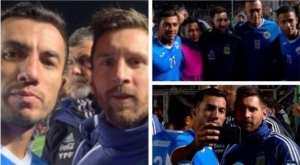 Οι παίκτες της <br> Νικαράγουα έτρεχαν <br> για selfie με τον Μέσι!