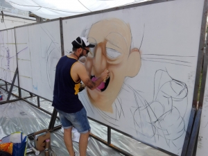 Ξεκίνησε το <br> φεστιβάλ γκράφιτι <br> στη Ραφήνα (εικόνες)