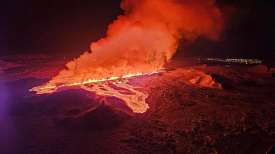 Εξερράγη ξανά <br> ηφαίστειο στη νότιο <br> Ισλανδία Εικόνες σοκ